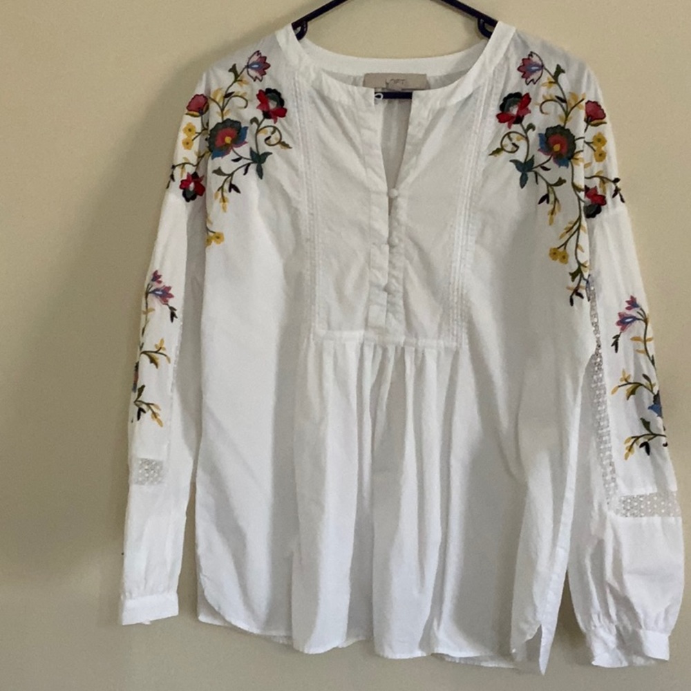 Embroidered Loft Top